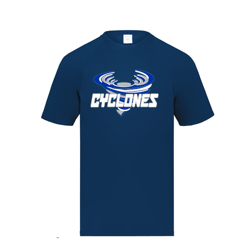 [2791.065.S-LOGO1] Youth Smooth Sport T-Shirt (Youth S, Navy, Logo 1)