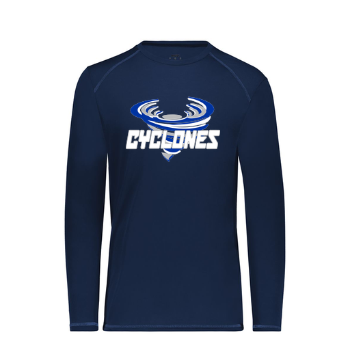 [6846.065.S-LOGO1] Youth SoftTouch Long Sleeve (Youth S, Navy, Logo 1)