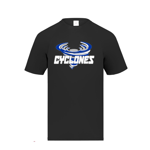 [2791.080.S-LOGO1] Youth Smooth Sport T-Shirt (Youth S, Black, Logo 1)