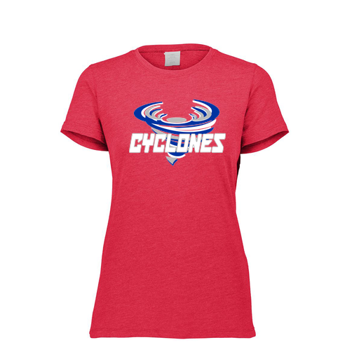 [FTSCUBRD-FAXS-LOGO1] Decker Women's Tri-Blend T-Shirt - Short Sleeve (Female Adult XS, Red, Logo 1)