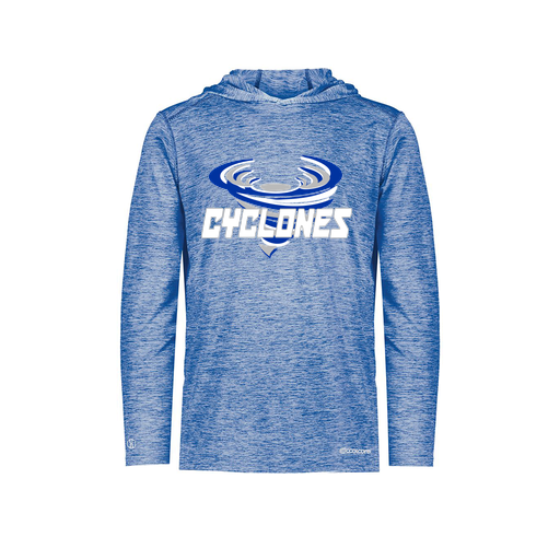 [FOLHCGRY-YS-LOGO1] Decker Youth Charge Hoodie (Youth S, Royal, Logo 1)