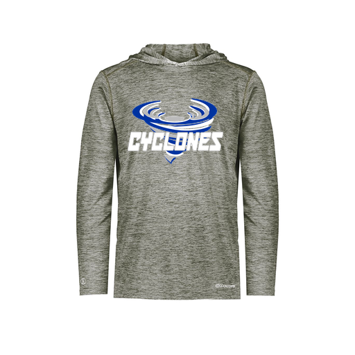 [FOLHCGGY-YS-LOGO1] Decker Youth Charge Hoodie (Youth S, Gray, Logo 1)