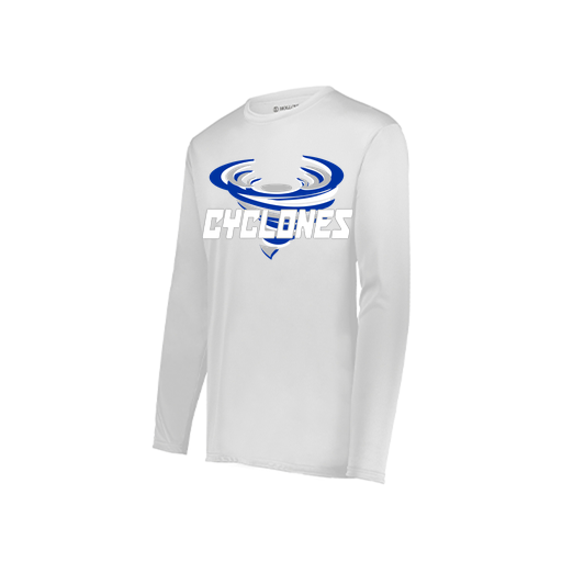 [222822.005.XS-LOGO1] Men's LS Smooth Sport Shirt (Adult XS, White, Logo 1)