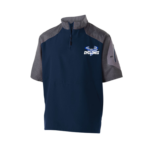 [229545.H03.XS-LOGO1] Men's Raider SS Pullover (Adult XS, Navy, Logo 1)