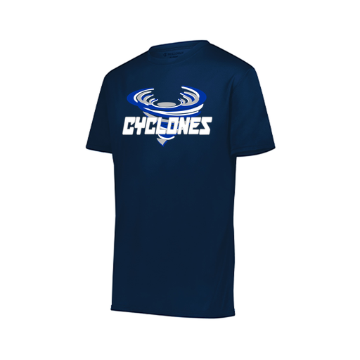 [222819.065.XXS-LOGO1] Youth Movement Dri Fit Shirt (Youth XXS, Navy, Logo 1)