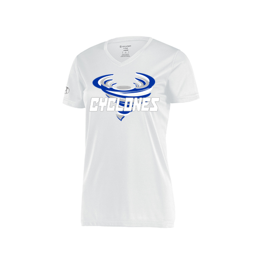 [222820.005.S-LOGO1] Ladies Movement Dri Fit Shirt (Female Adult S, White, Logo 1)