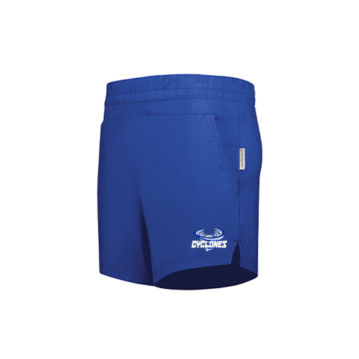 [223704.060.XS-LOGO1] LADIES VENTURA SOFT KNIT SHORTS (Female Adult XS, Royal, Logo 1)